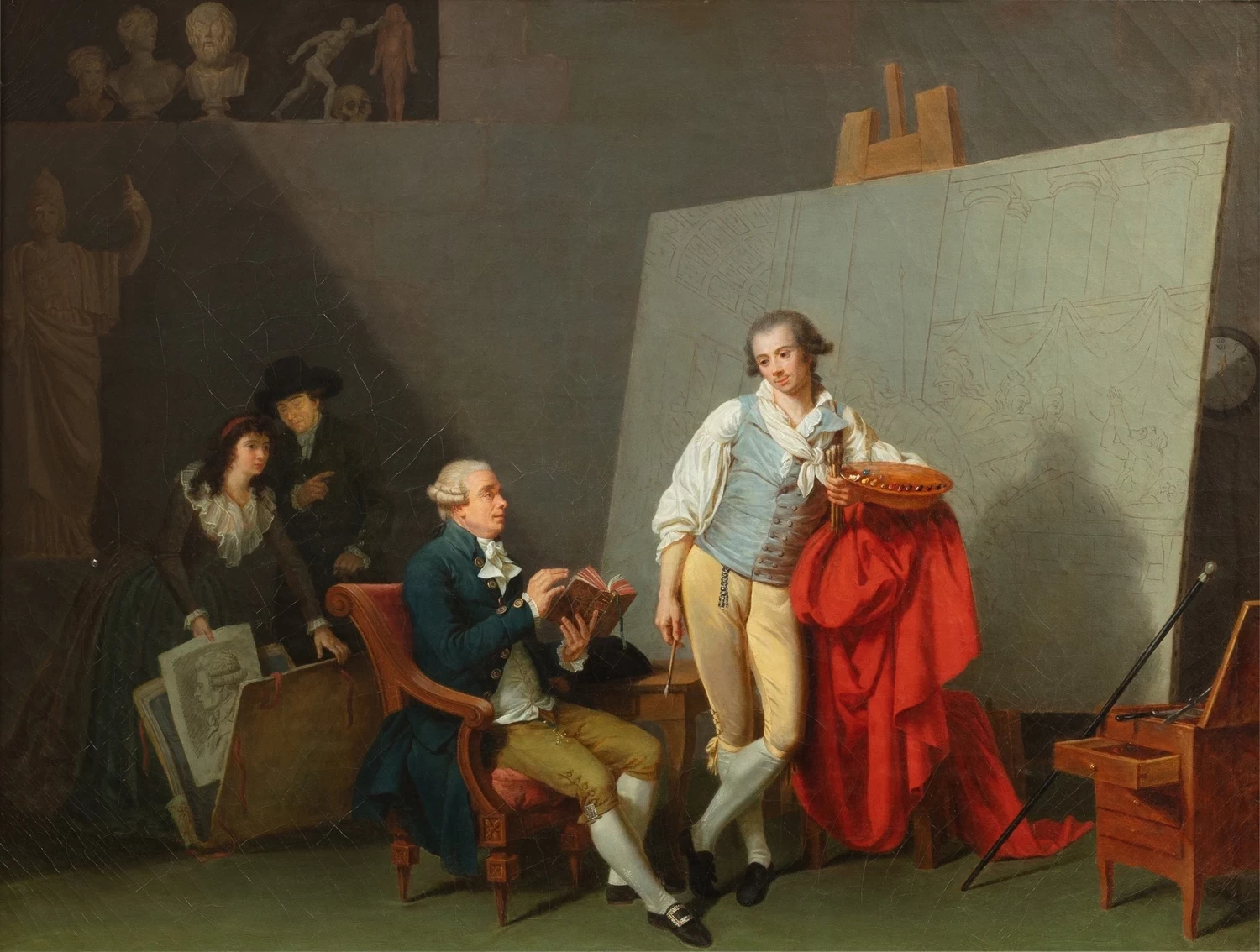 Autoritratto dell'artista nel suo studio, 1789